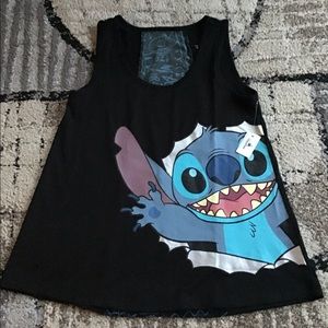 NWT Disney Parks sleevless Stitch shirt size medium